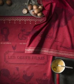 Coucke ŒUFS FRAIS - Tafellinnen Theedoek