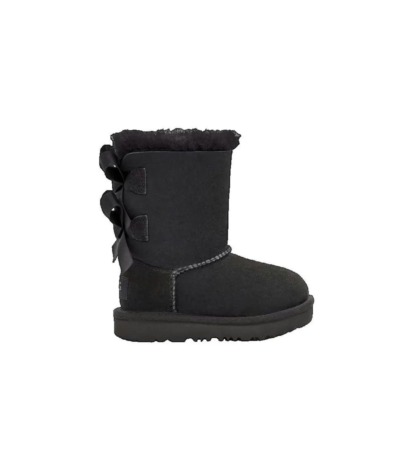 Kinderen UGG Bailey Bow II suède laarzen zwart voor meisjes