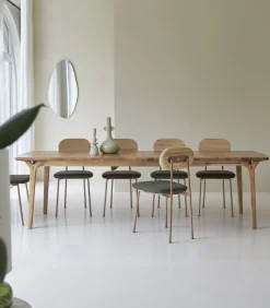 Online Uitschuifbare tafel in massief eikenhout 180x95 Clara Tafels