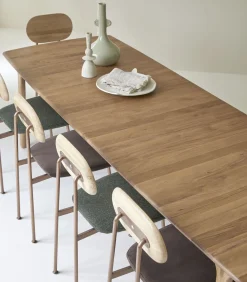 Online Uitschuifbare tafel in massief eikenhout 180x95 Clara Tafels