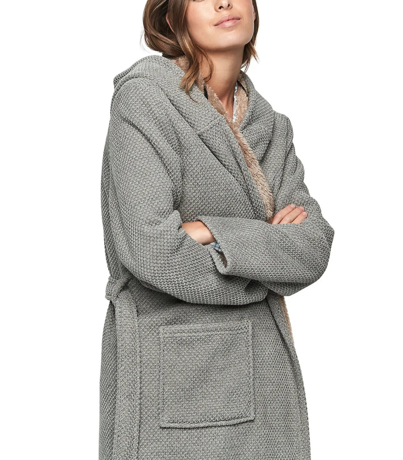 Outlet Uniseks badjas met kap PC1 STYLE ADD DAMES Badjassen