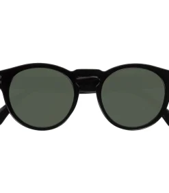 DAMES ISOTONER Unisex ronde zonnebril Zwart