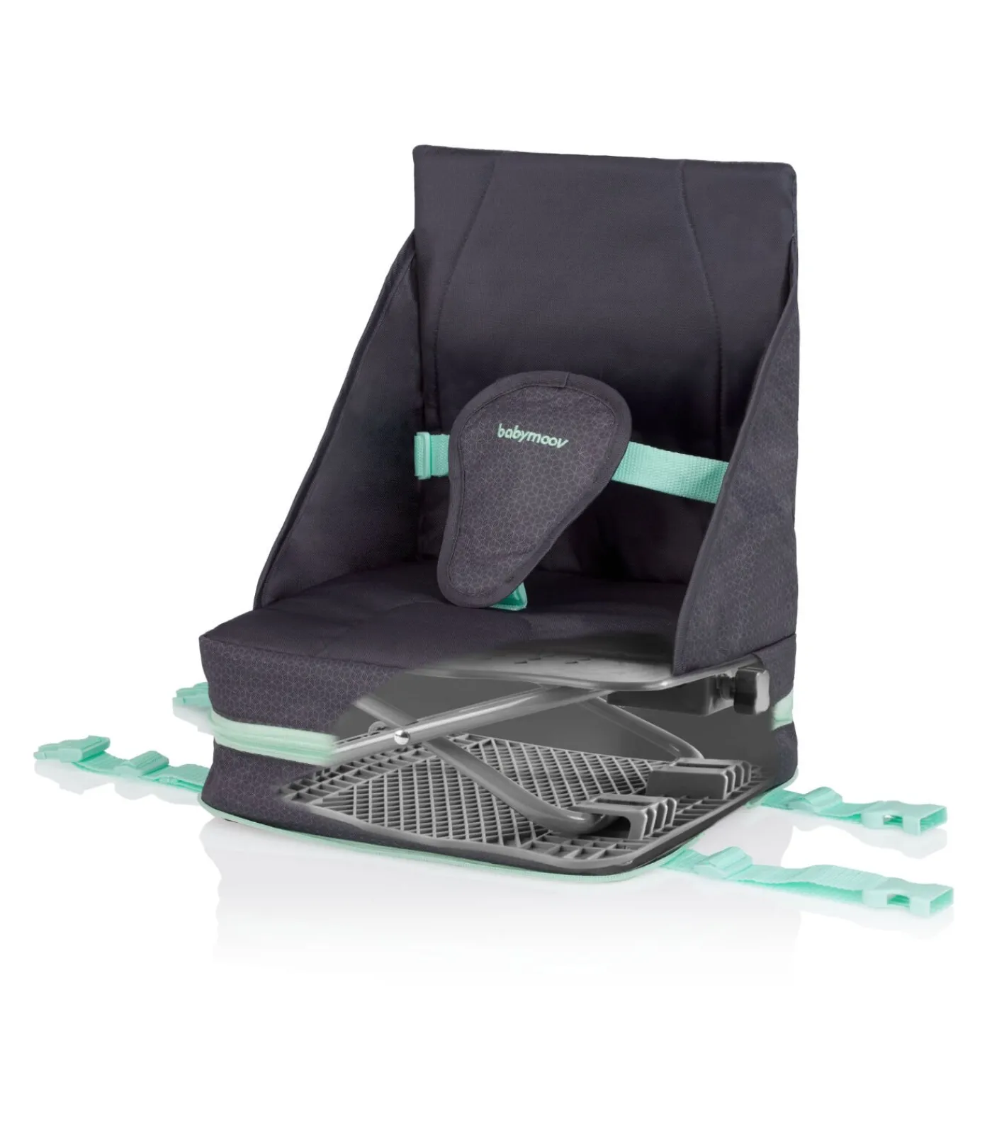 Kinderen BabyMoov Up & Go stoelverhoger grijs