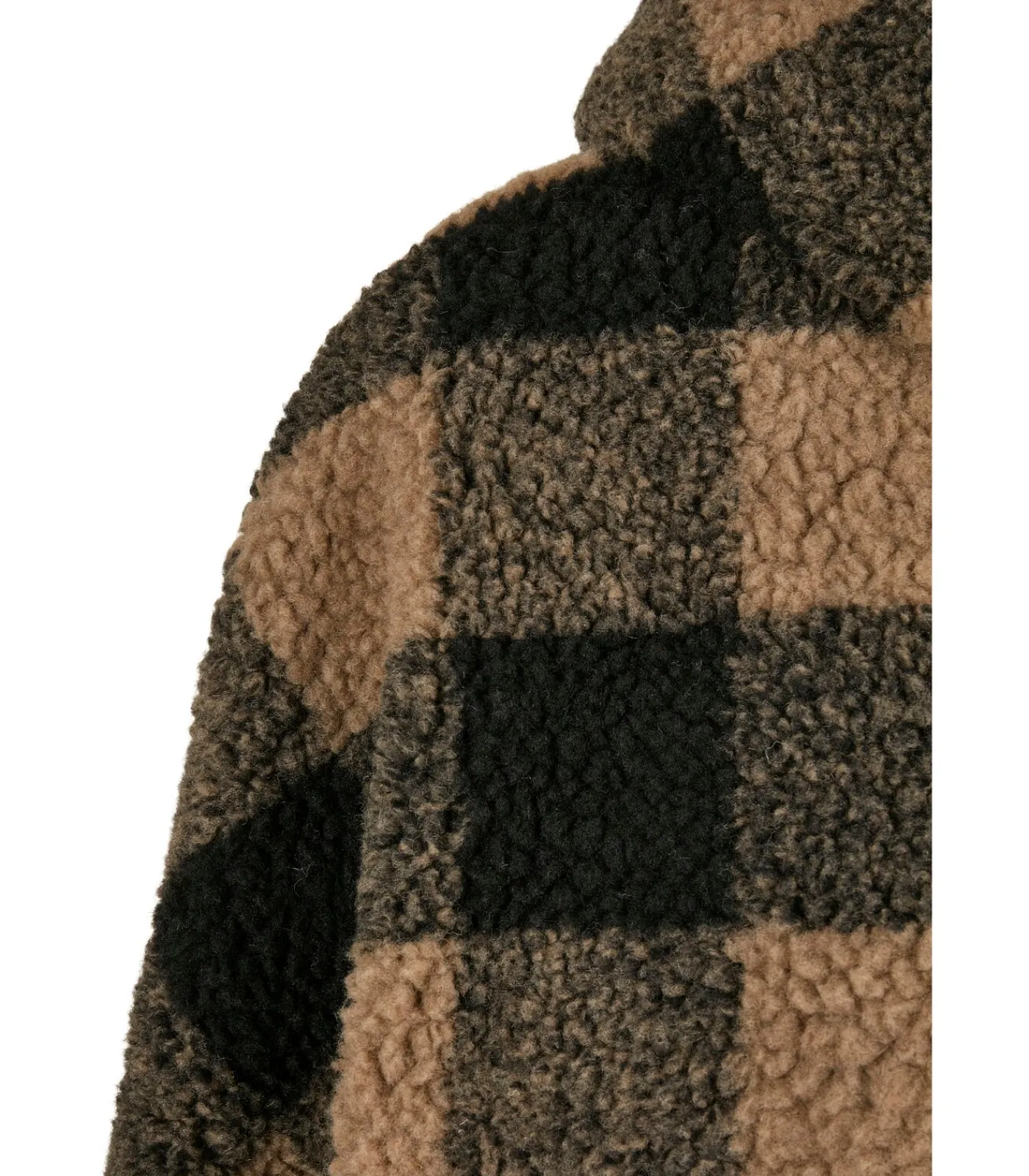 Kinderen Urban Classics oversized hooded check sherpa