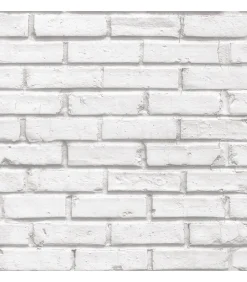 Sale Urban Friends & Coffee Behang bakstenen grijs en wit Decoratie