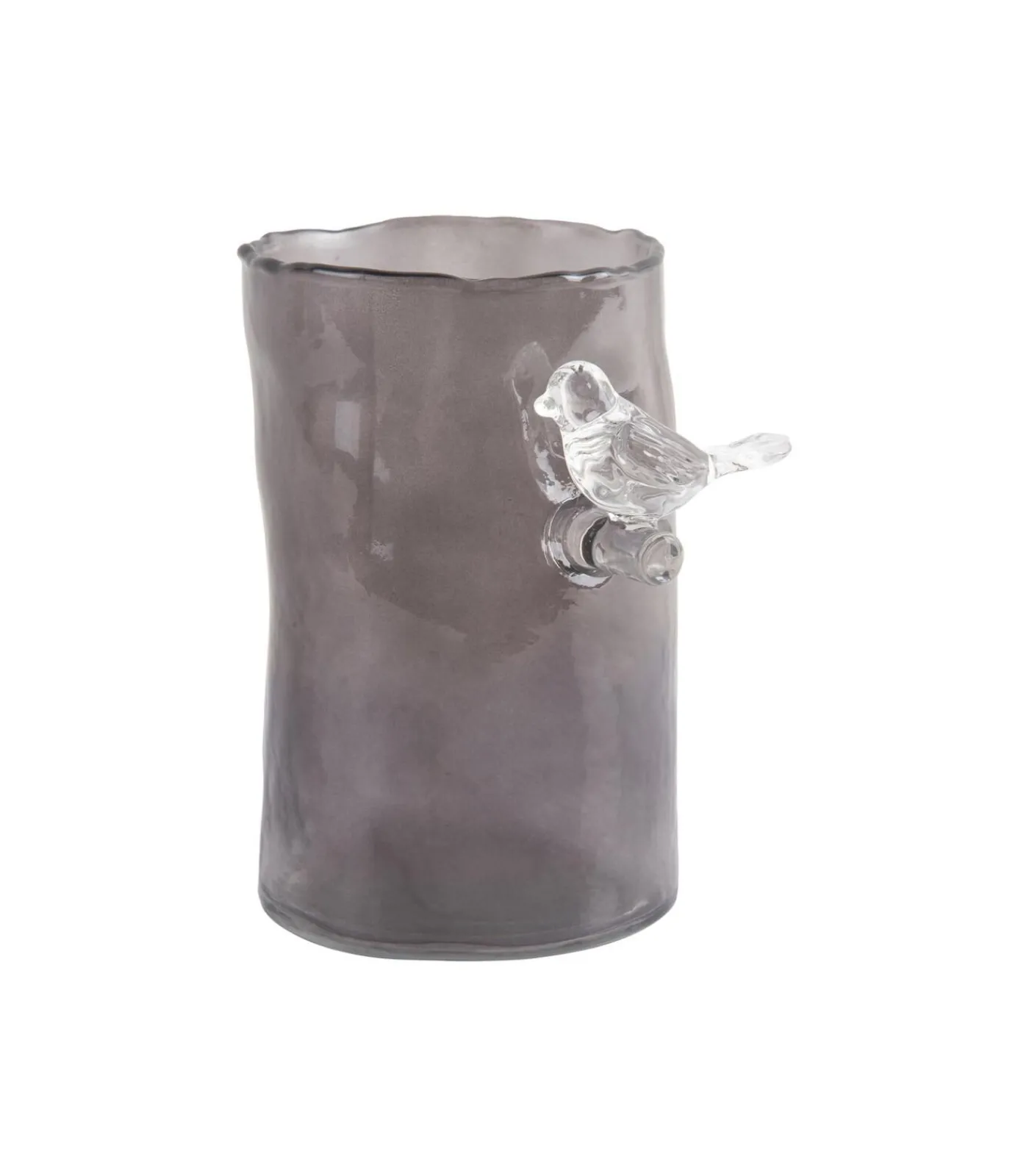 Present Time Vaas Bird On Branch - Donkergrijs - 9.5x9.5x15cm