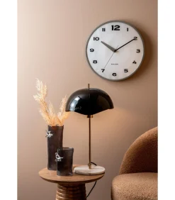 Present Time Vaas Bird On Branch - Donkergrijs - 9.5x9.5x27cm