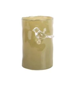 Online Vaas Bird On Branch - Legergroen - 9.5x9.5x15cm Vazen