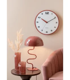 Vaas Bird On Branch - Rode oker - 9.5x9.5x27cm Vazen