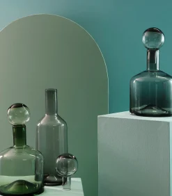 S|P Collection Vaas met stop 22xH40,5cm grijs Fera