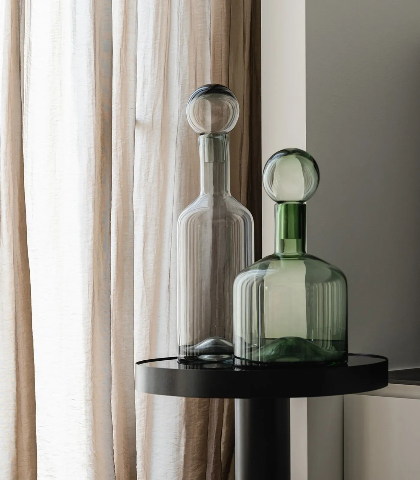 S|P Collection Vaas met stop 15,5xH55cm grijs Fera