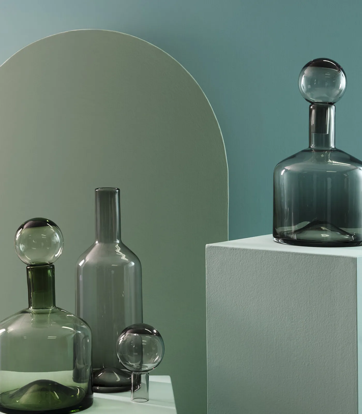 S|P Collection Vaas met stop 15,5xH55cm grijs Fera