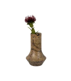 Hot Vaas Mosaic Marble - Bruin - 20x20x31cm Vazen