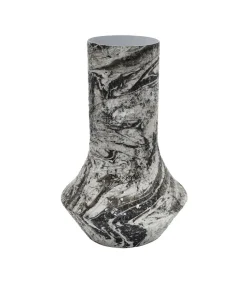 Sale Vaas Mosaic Marble - Wit - 20x20x31cm Vazen