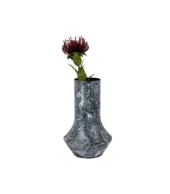 Present Time Vaas Mosaic Marble - Zwart - 20x20x31cm