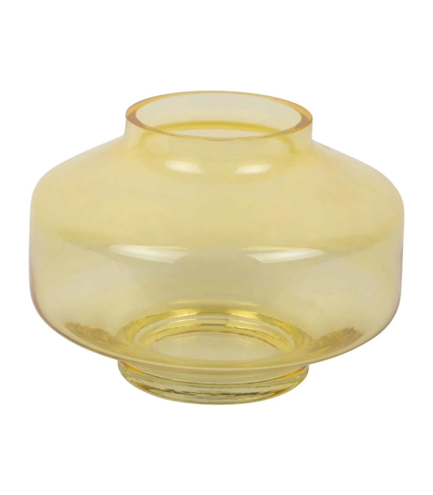 Present Time Vaas Pasmoso - Geel - 22x22x16.5cm