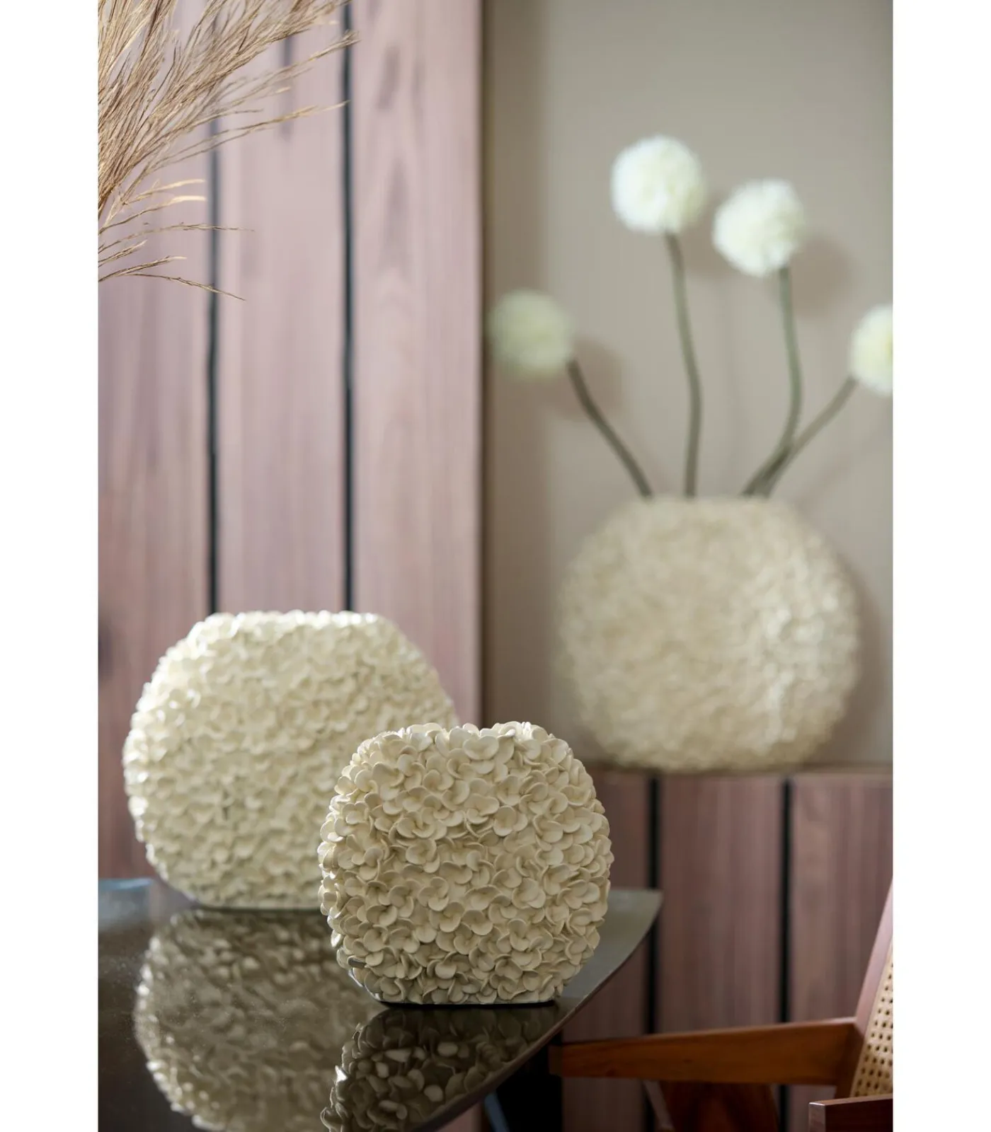 Light & Living Vaas Phylia - Wit - 31.5x17x28cm