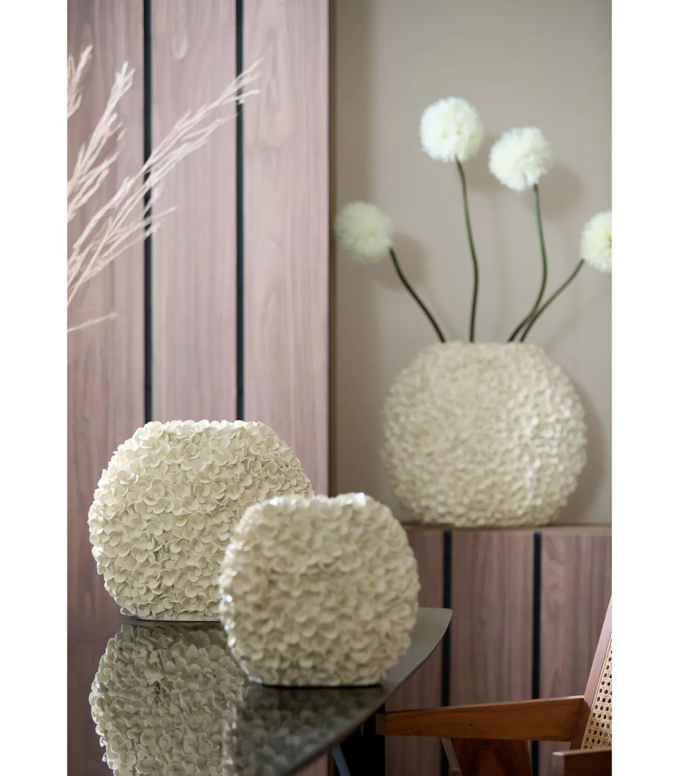 Light & Living Vaas Phylia - Wit - 44x20.5x38.5cm