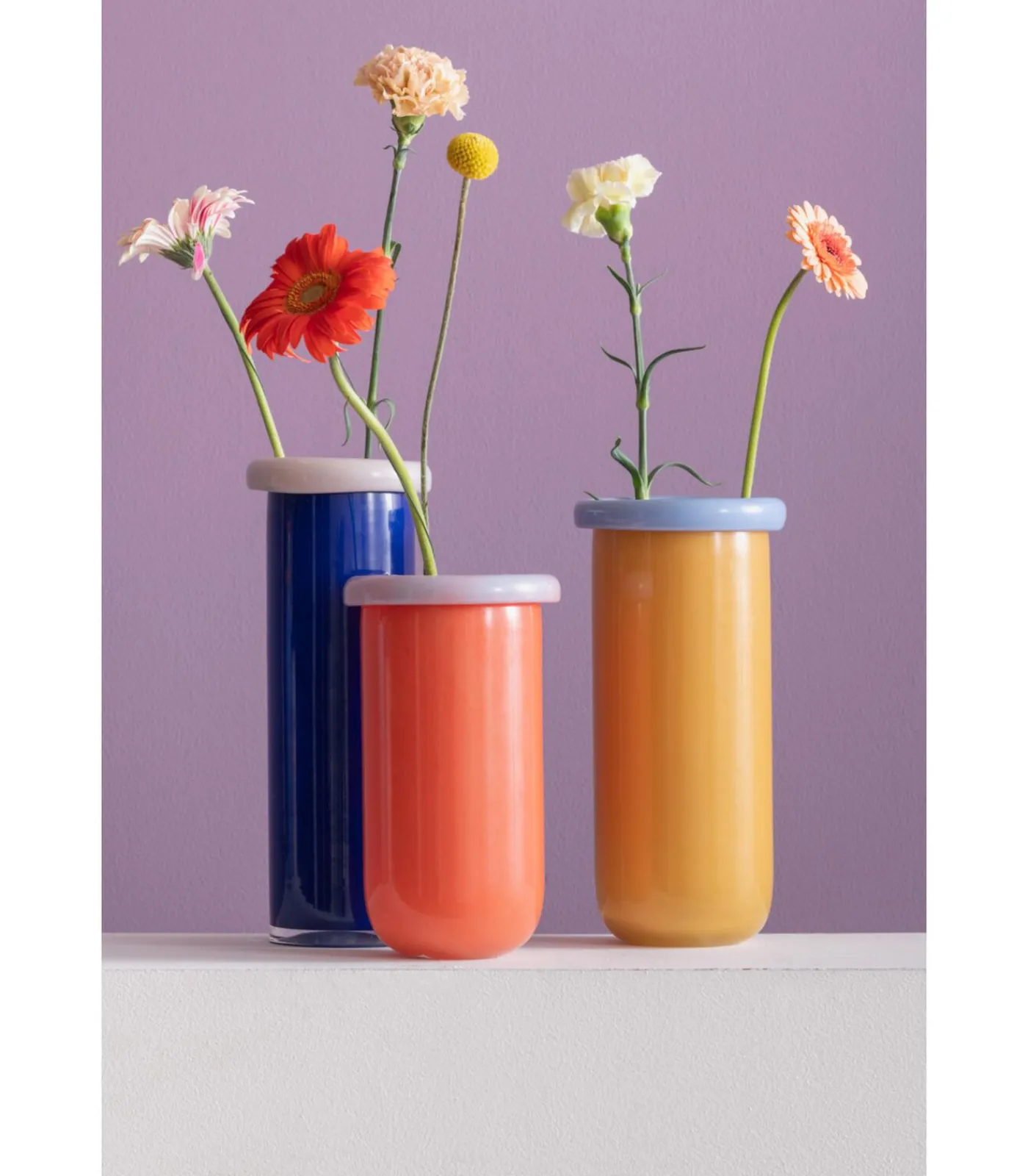 New Vaas Plegado M - Oranje - 14x14x25.3cm Vazen