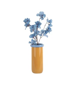 Present Time Vaas Plegado Xl - Geel - 14x14x30.5cm