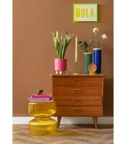 Present Time Vaas Plegado Xxl - Blauw - 12x12x33cm