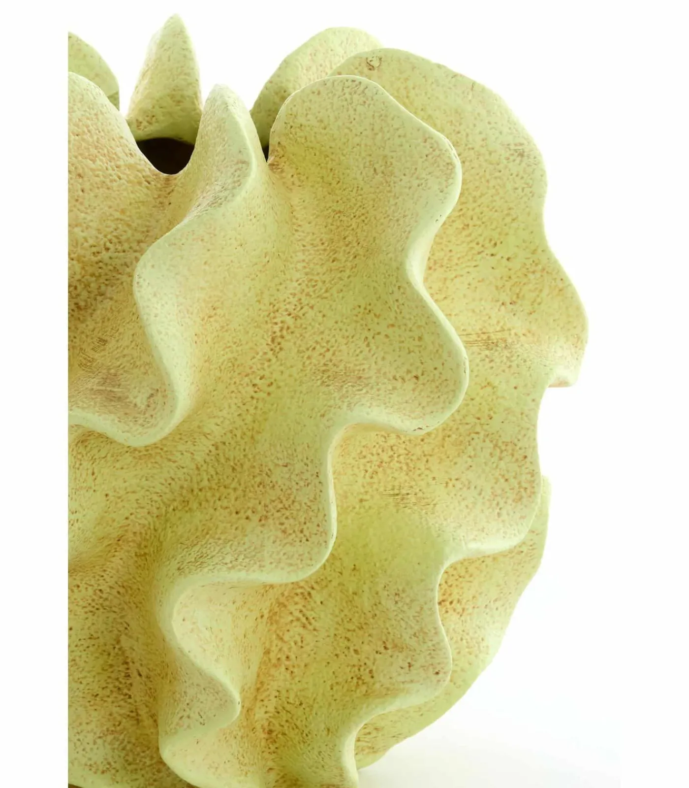 Light & Living Vaas Sharuna - Crème groen - 26.5x26.5x25cm