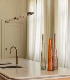 S|P Collection Vaas 9xH55cm bordeaux Twig