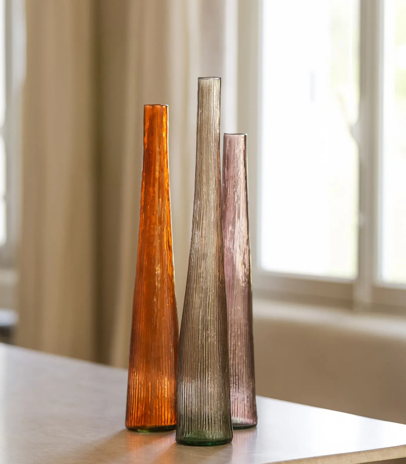 S|P Collection Vaas 9xH59cm bruin Twig