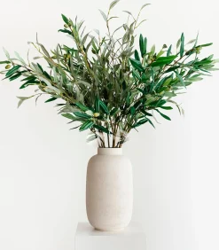 Discount Vaas 20xH34cm wit Bullet Vazen