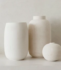 Discount Vaas 20xH34cm wit Bullet Vazen