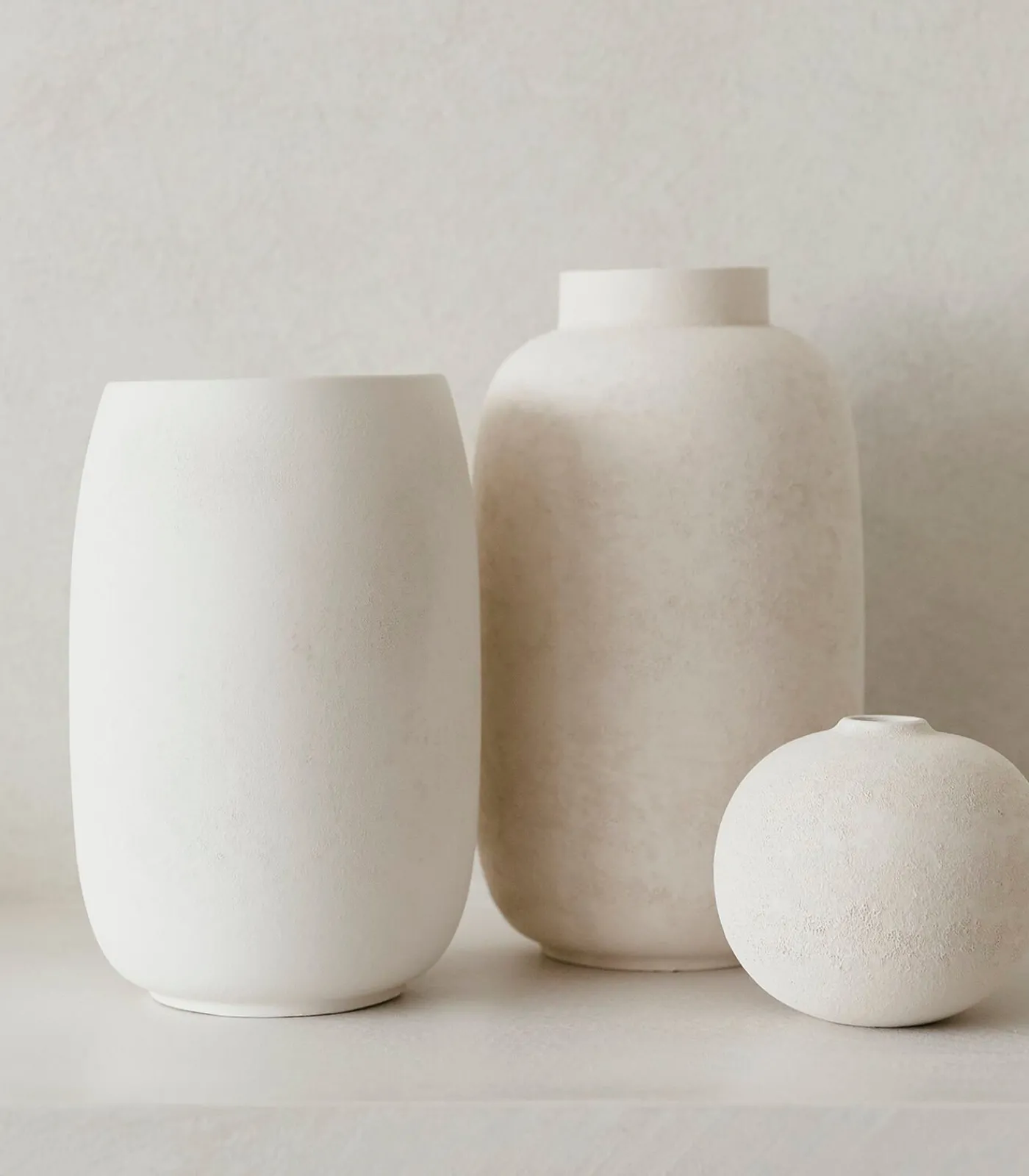 Discount Vaas 20xH34cm wit Bullet Vazen