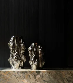 Sale Vaas 20x20xH28,5cm satin Vea Vazen