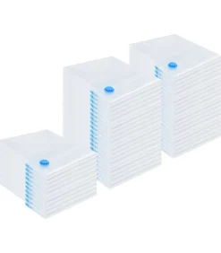 Online Vacuüm opbergzakken 50 pcs Transparant en blauw 130 x 100 cm Organiseren