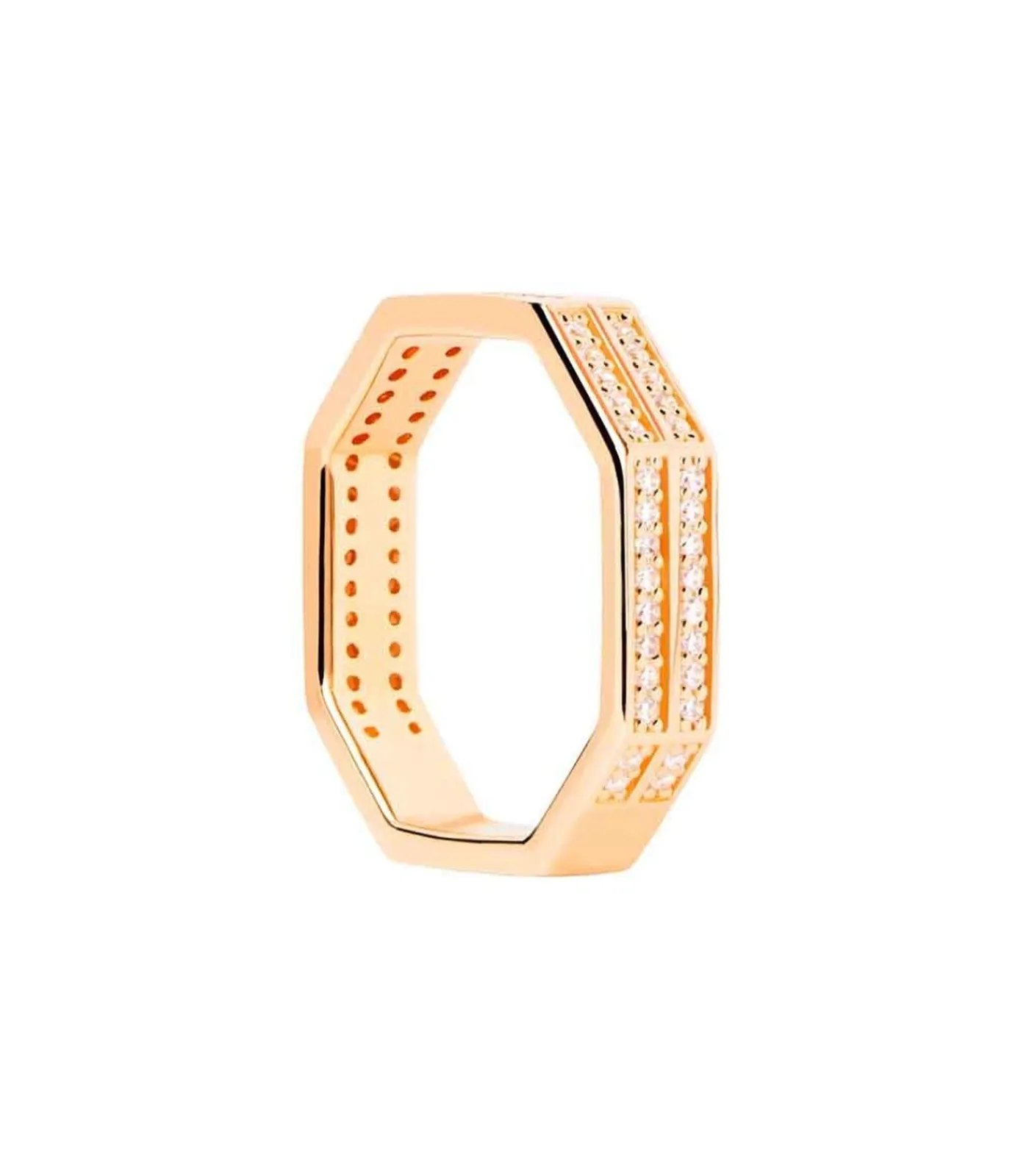 DAMES PDPAOLA Verguld zilveren ring Olympia