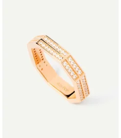 DAMES PDPAOLA Verguld zilveren ring Olympia