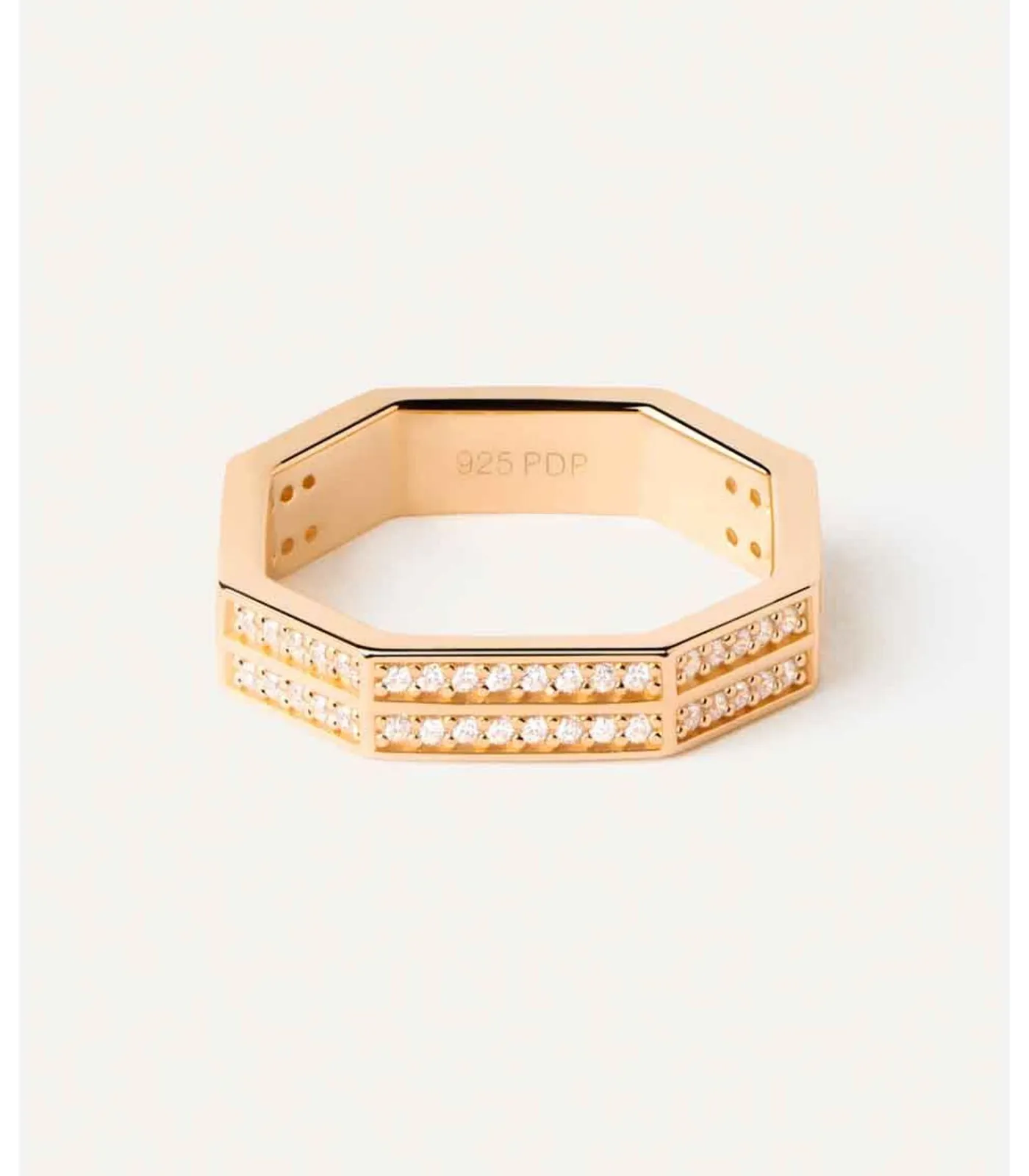 DAMES PDPAOLA Verguld zilveren ring Olympia