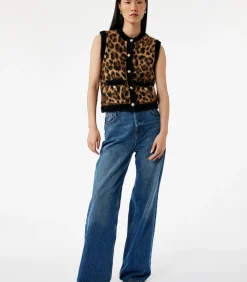 DAMES Koton Vest met luipaardprint