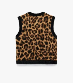 DAMES Koton Vest met luipaardprint