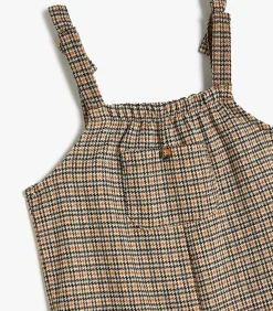 Kinderen Koton Vierkante kraag Ruches Gedetailleerd Jumpsuit