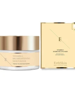Erth Skin London Vitamine C Bio Brightening Moisturizer + Vitamine C Hydrogel Oogkussentjes
