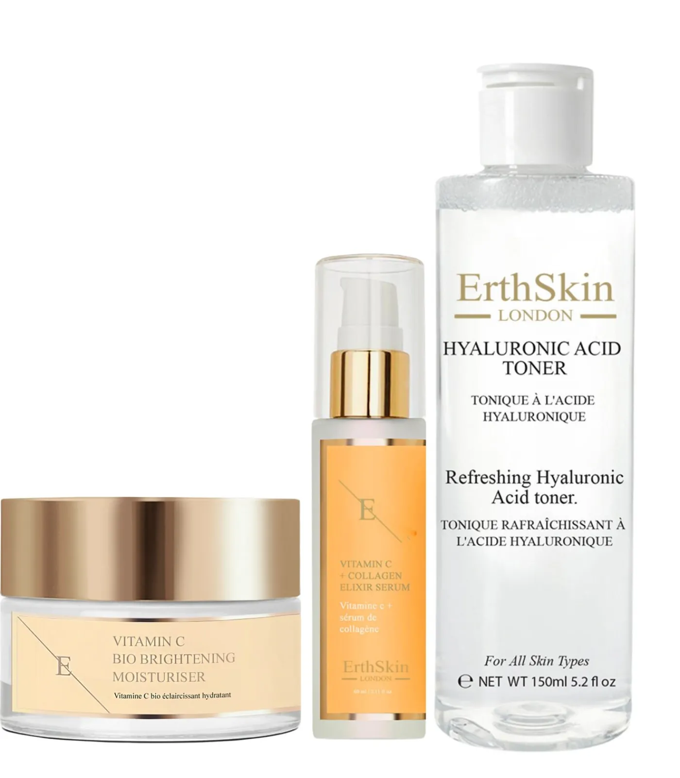 Erth Skin London Vitamine C Bio Brightening Moisturizer + ELIXIR SERUM