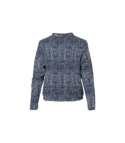 Discount Vivian Print Jacket Navy / Wit DAMES Maatpakken & Blazers