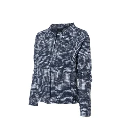 Discount Vivian Print Jacket Navy / Wit DAMES Maatpakken & Blazers