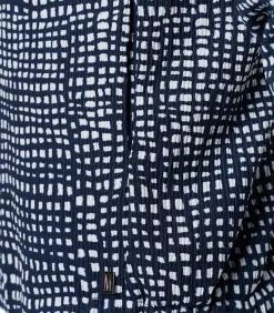 Discount Vivian Print Jacket Navy / Wit DAMES Maatpakken & Blazers