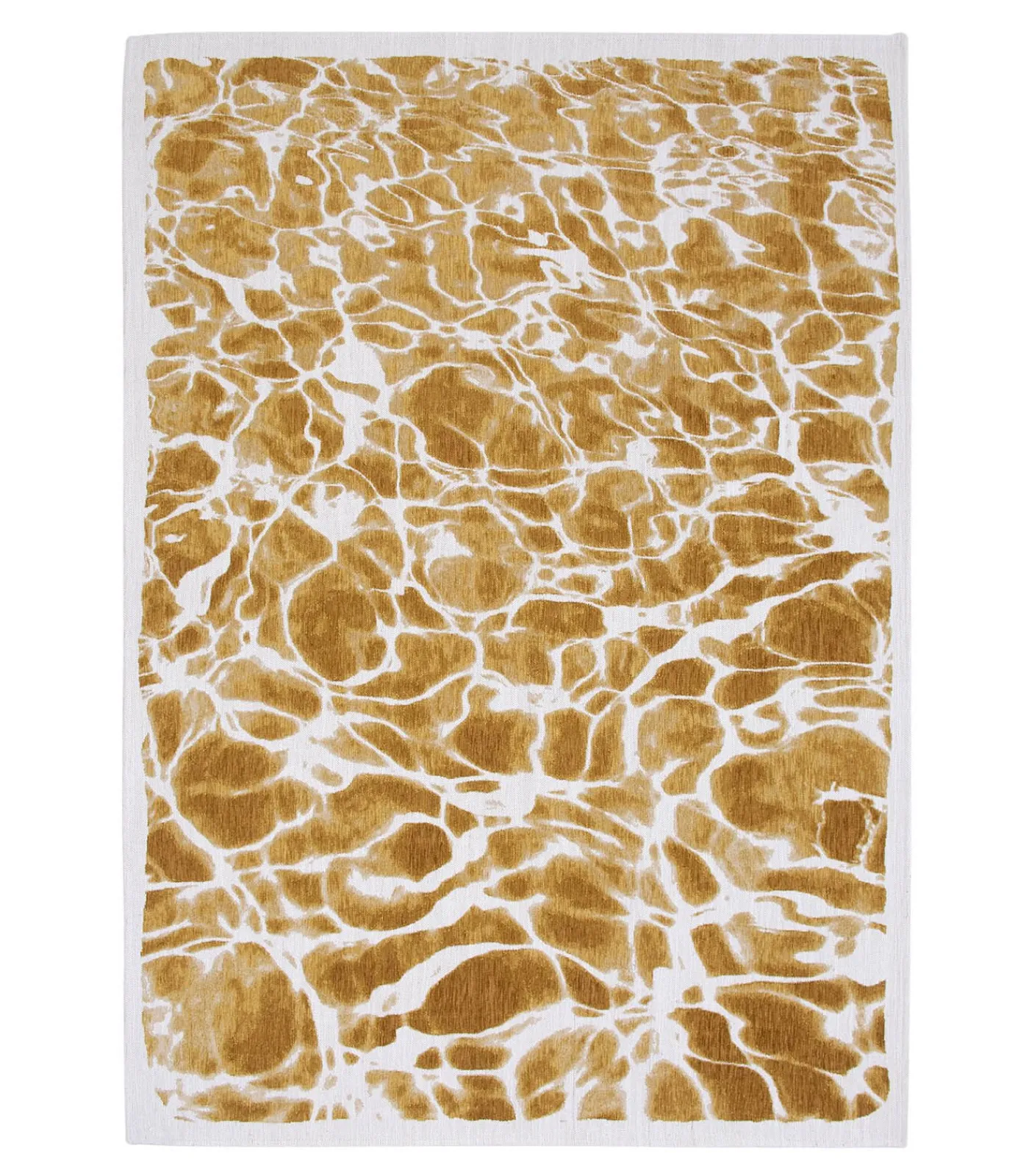 Vlak geweven woonkamer- en slaapkamerkleed GOLD WAVES Tapijten