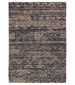 Discount Vlak geweven woonkamer- en slaapkamerkleed BLACK FEZ Tapijten