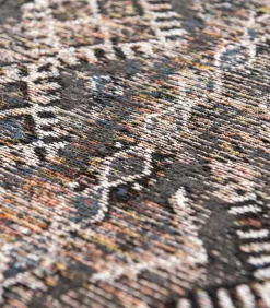 Discount Vlak geweven woonkamer- en slaapkamerkleed BLACK FEZ Tapijten