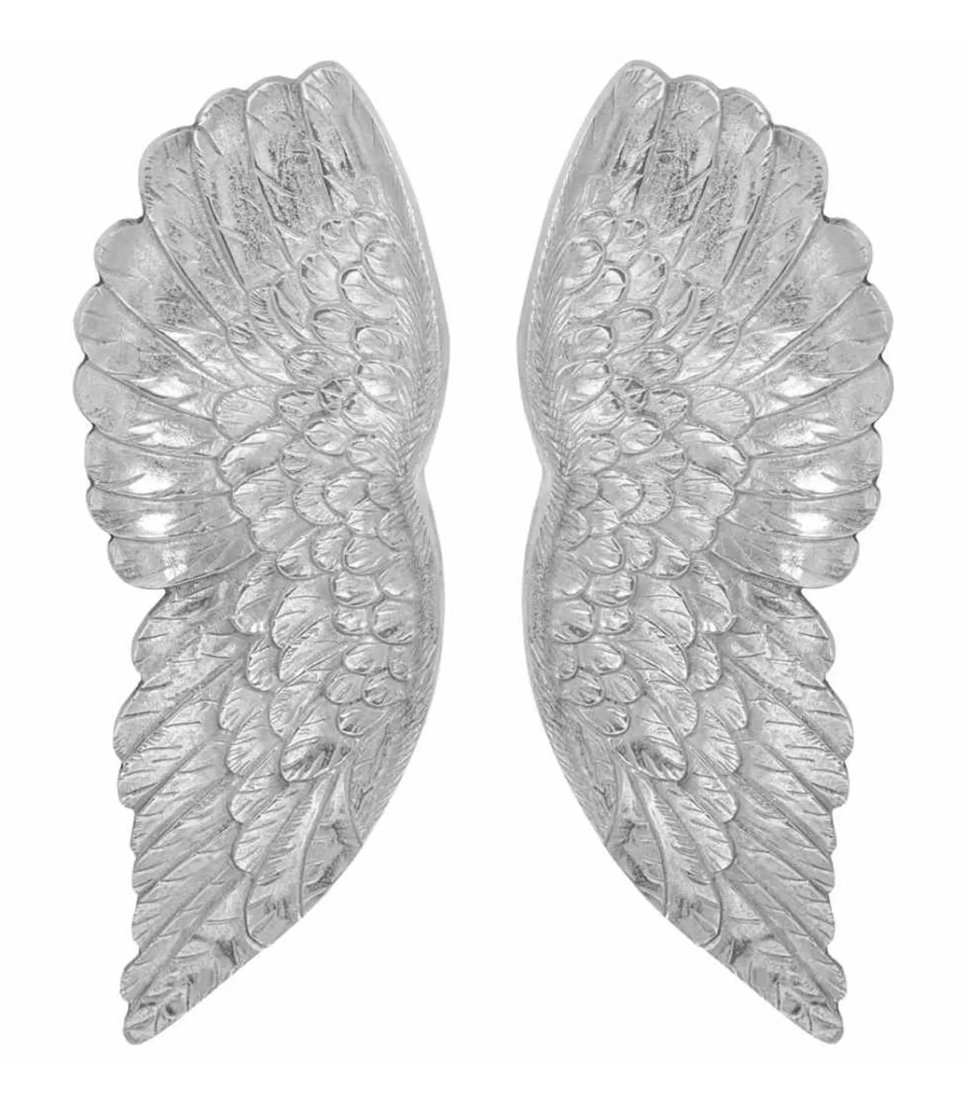 Discount Vleugelen beeld Zilver 17 x 5 x 59 cm Aluminium Decoratie