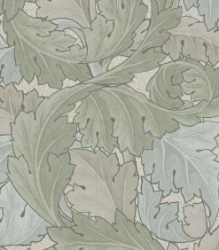 William Morris at Home Vliesbehang Acanthus Sage & Duck Egg