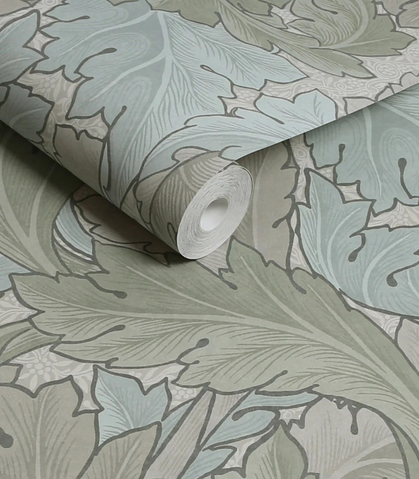 William Morris at Home Vliesbehang Acanthus Sage & Duck Egg